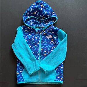 The North Face Kids Blue Geometric Hoodie